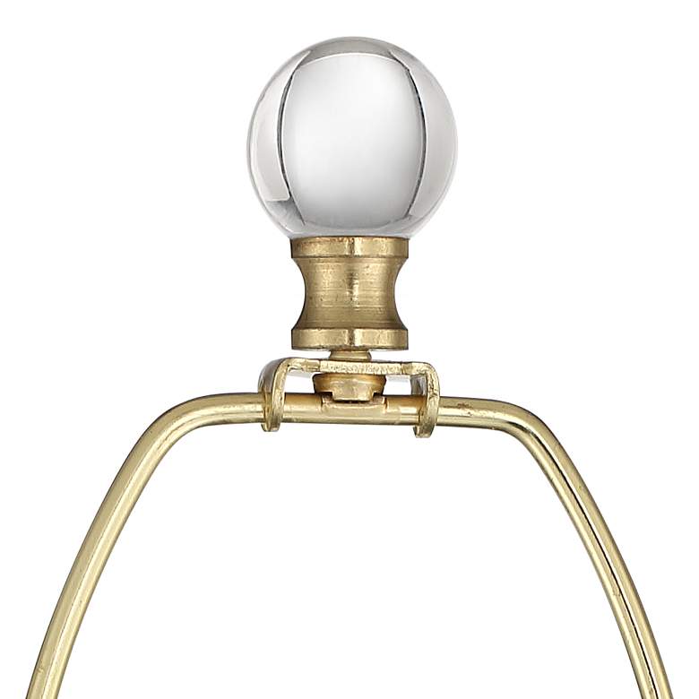 Image 3 Vienna Full Spectrum Halston 32 1/2" Brass Buffet Lamp with USB Dimmer more views