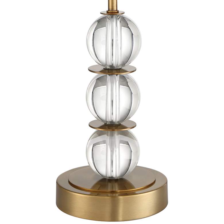 Image 6 Vienna Full Spectrum Halston 32 1/2" Brass Buffet Lamp with USB Dimmer more views