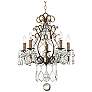 Vienna Full Spectrum Jolie 19 1/2" Crystal Beaded 5-Light Chandelier in scene