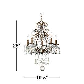 Image5 of Vienna Full Spectrum Jolie 19 1/2" Crystal Beaded 5-Light Chandelier more views