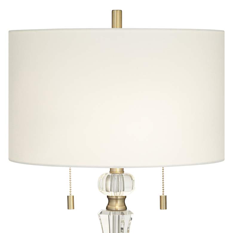 Image 4 Vienna Full Spectrum Jordan 27 1/2" Brass and Crystal Table Lamp more views