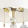 Vienna Full Spectrum Jordan 27 1/2" Brass and Crystal Table Lamp