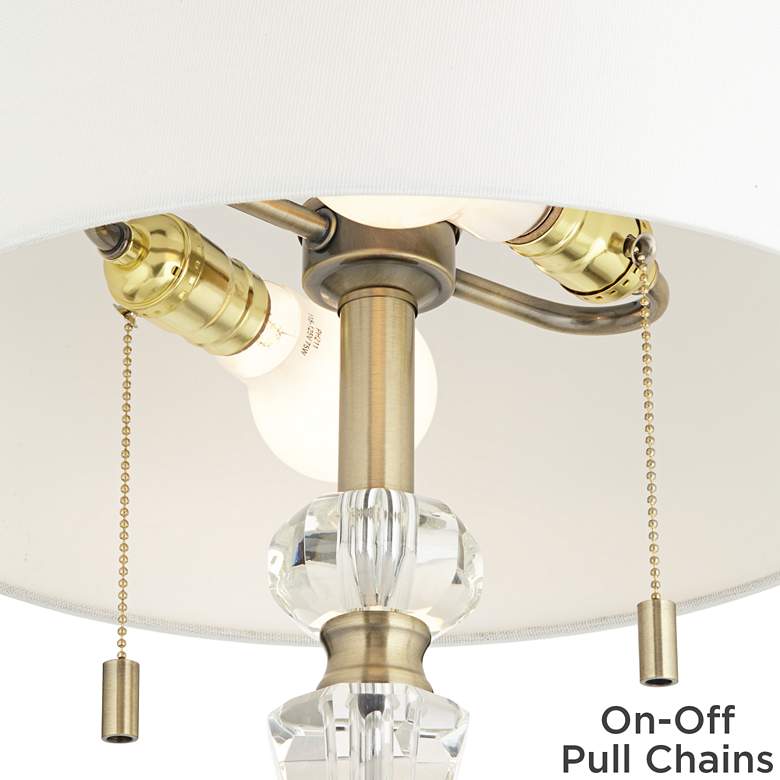Image 5 Vienna Full Spectrum Jordan 27 1/2" Brass and Crystal Table Lamp more views