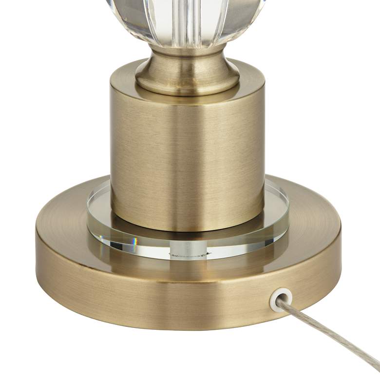 Image 7 Vienna Full Spectrum Jordan 27 1/2" Brass and Crystal Table Lamp more views