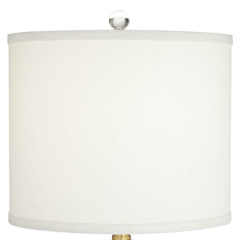 Image 4 Vienna Full Spectrum Lana Column 38 1/2" Gold and Crystal Buffet Lamp more views