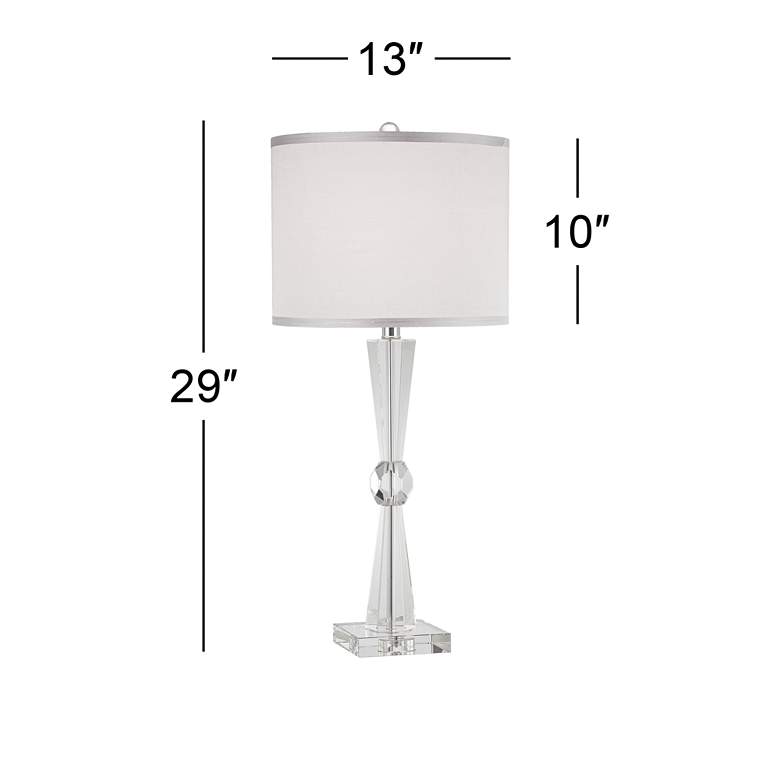 Image 7 Vienna Full Spectrum Linley 29" High Element Crystal Glass Table Lamp more views