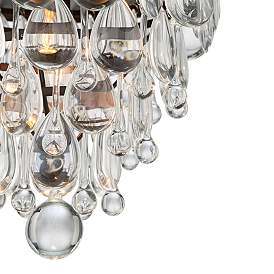 Image3 of Vienna Full Spectrum Lorraine 12 1/2" Bronze and Crystal Ceiling Light more views