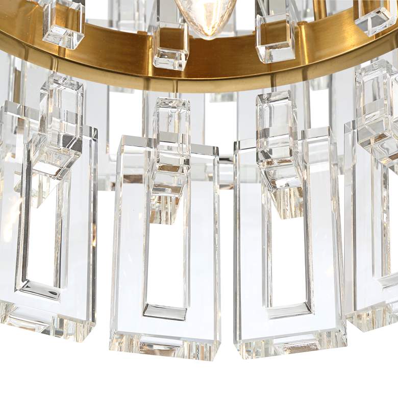 Image 5 Vienna Full Spectrum Luxum 18 3/4 inch Brass and Crystal Pendant Light more views