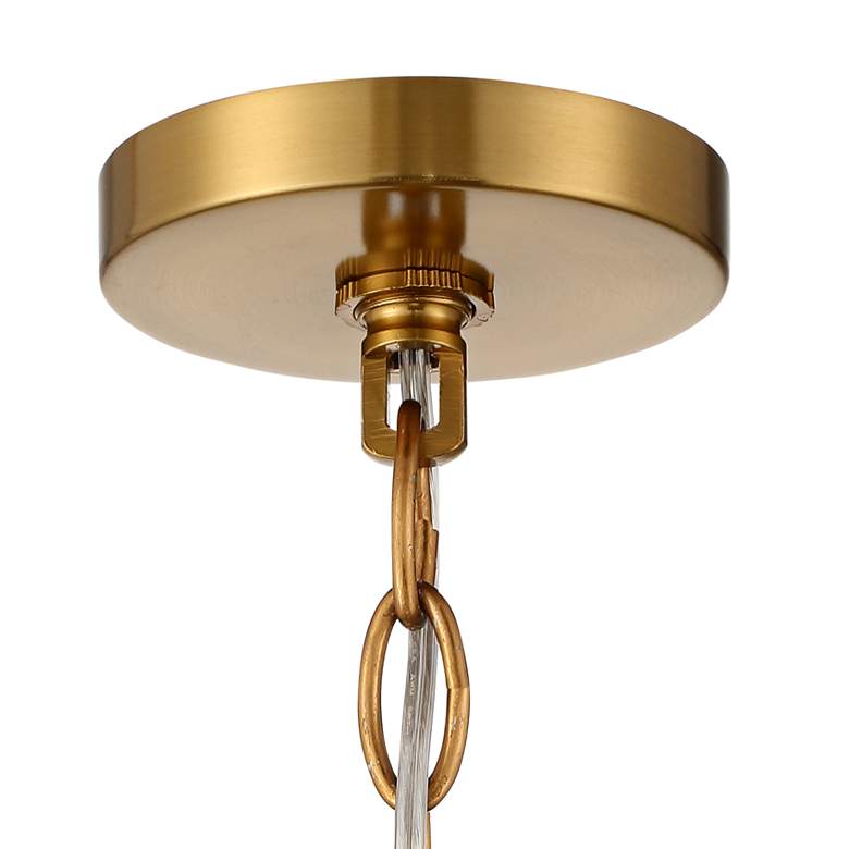 Image 6 Vienna Full Spectrum Luxum 18 3/4" Brass and Crystal Pendant Light more views