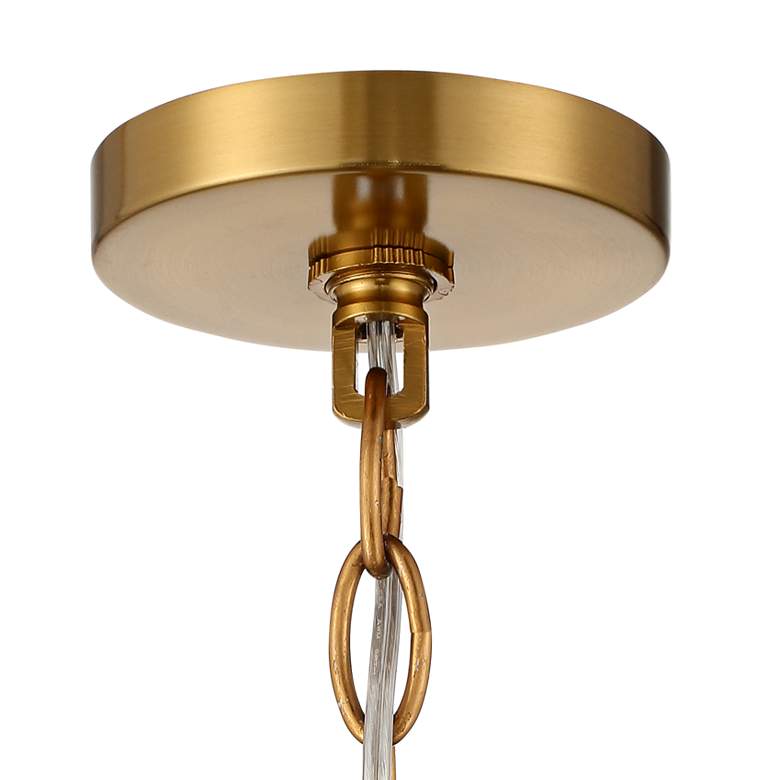 Image 6 Vienna Full Spectrum Luxum 18 3/4 inch Brass and Crystal Pendant Light more views