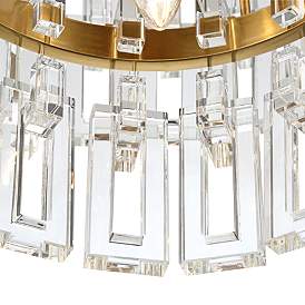 Image4 of Vienna Full Spectrum Luxum 23 1/2" Brass 8-Light Crystal Chandelier more views