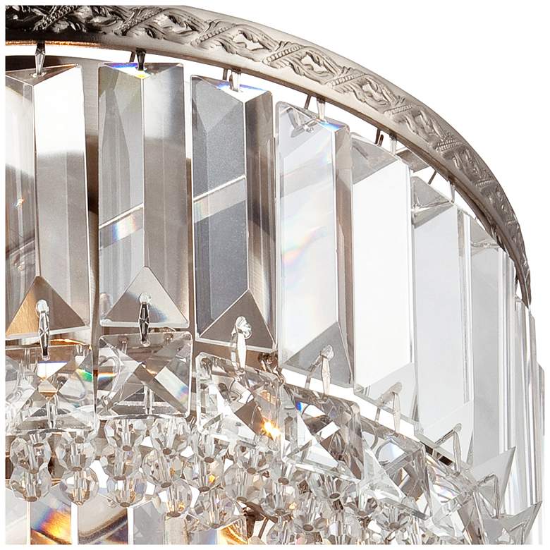 Image 3 Vienna Full Spectrum Magnificence 10" Nickel Crystal LED Ceiling Light more views