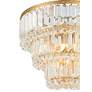 Vienna Full Spectrum Magnificence 14 1/2" Gold Crystal LED Pendant