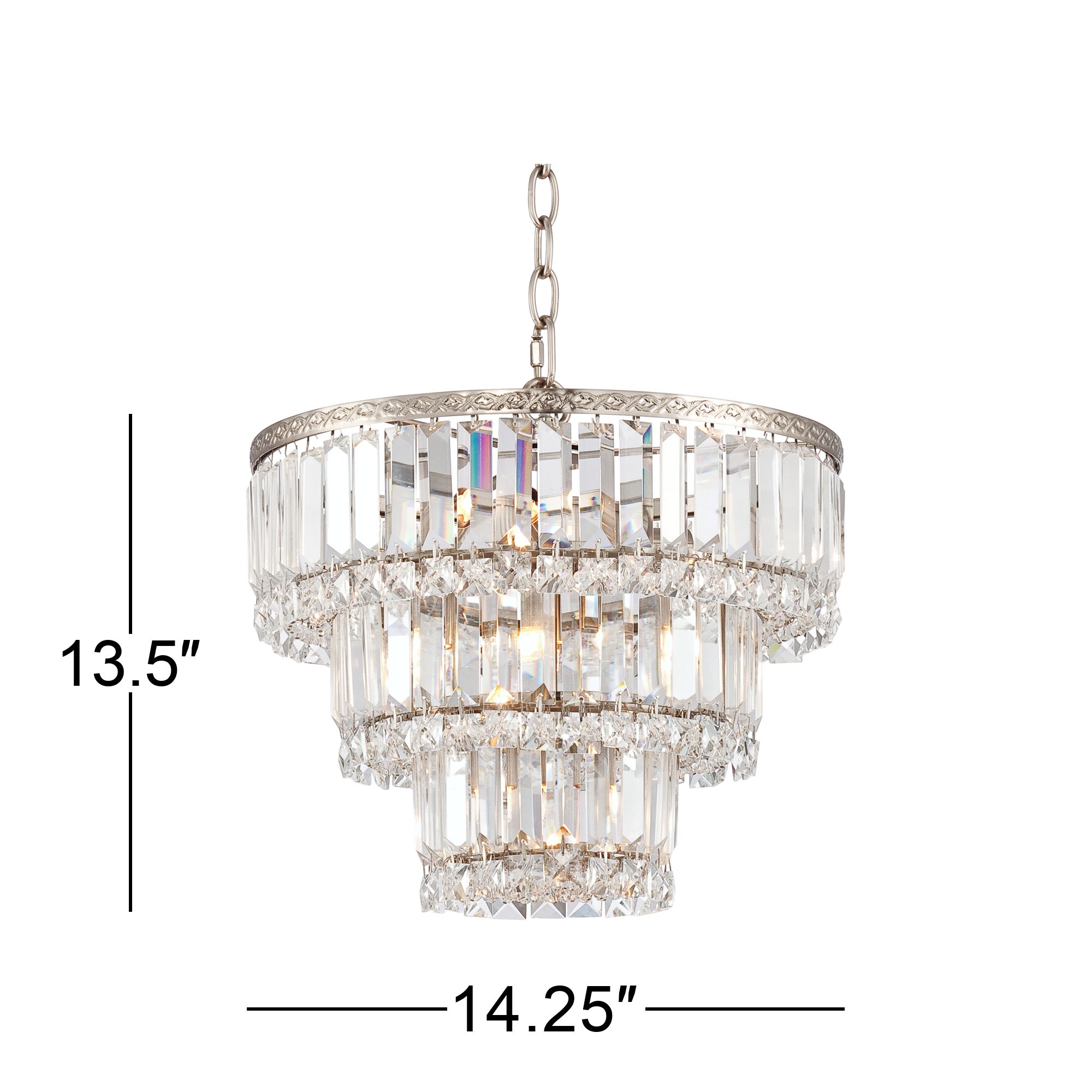 Image 6 Vienna Full Spectrum Magnificence 14 1/4" Tiered Crystal Chandelier more views