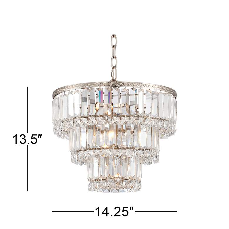 Image 6 Vienna Full Spectrum Magnificence 14 1/4" Tiered Crystal Chandelier more views