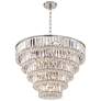 Watch A Video About the Magnificence Satin Nickel and Crystal LED 15 Light Chandelier