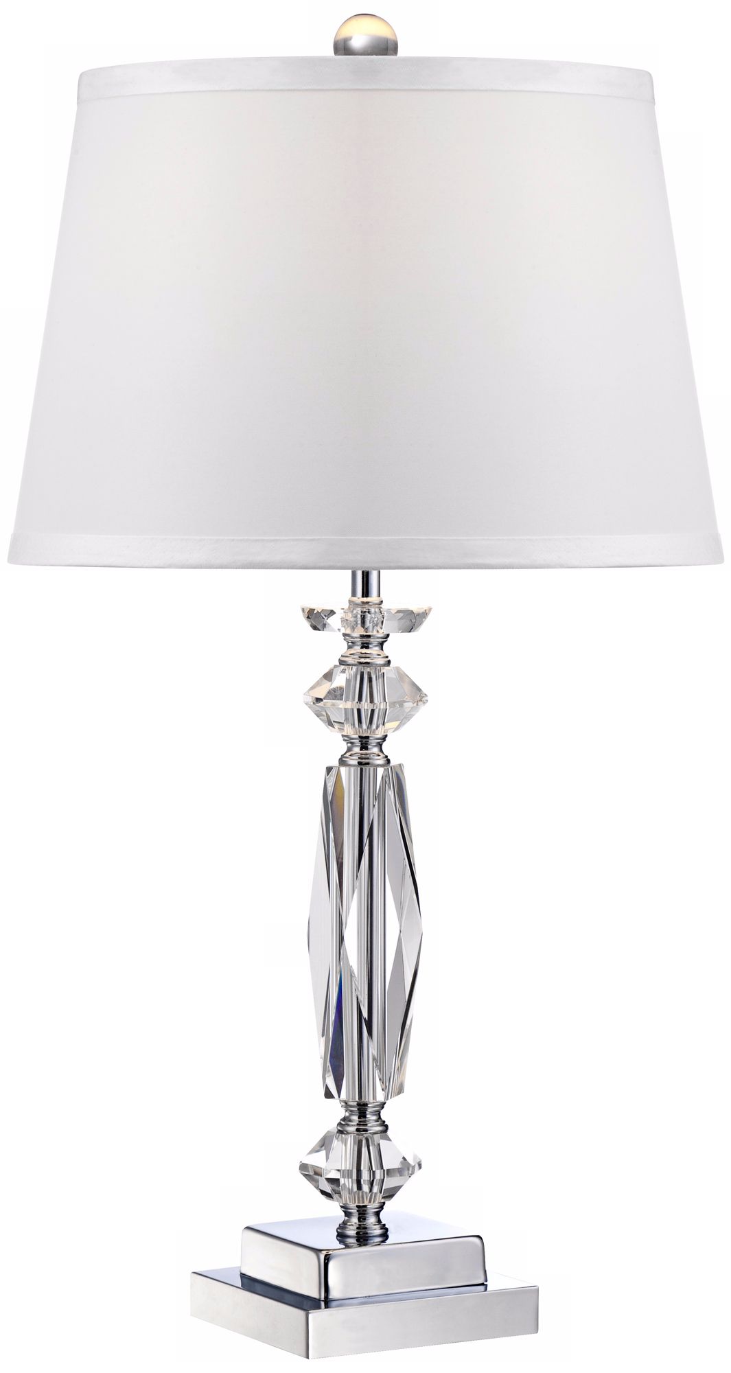 Image 3 Vienna Full Spectrum Marilyn Cut Crystal Column 23" High Table Lamp