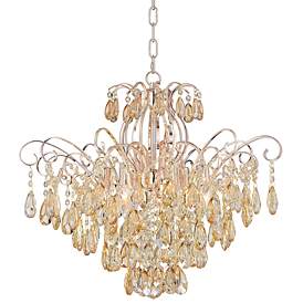 Image2 of Vienna Full Spectrum Mellie 24" Champagne Gold and Crystal Chandelier