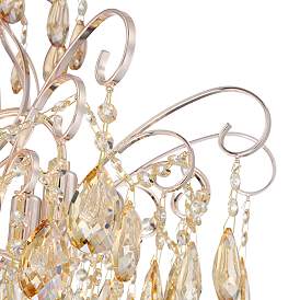 Image3 of Vienna Full Spectrum Mellie 24" Champagne Gold and Crystal Chandelier more views