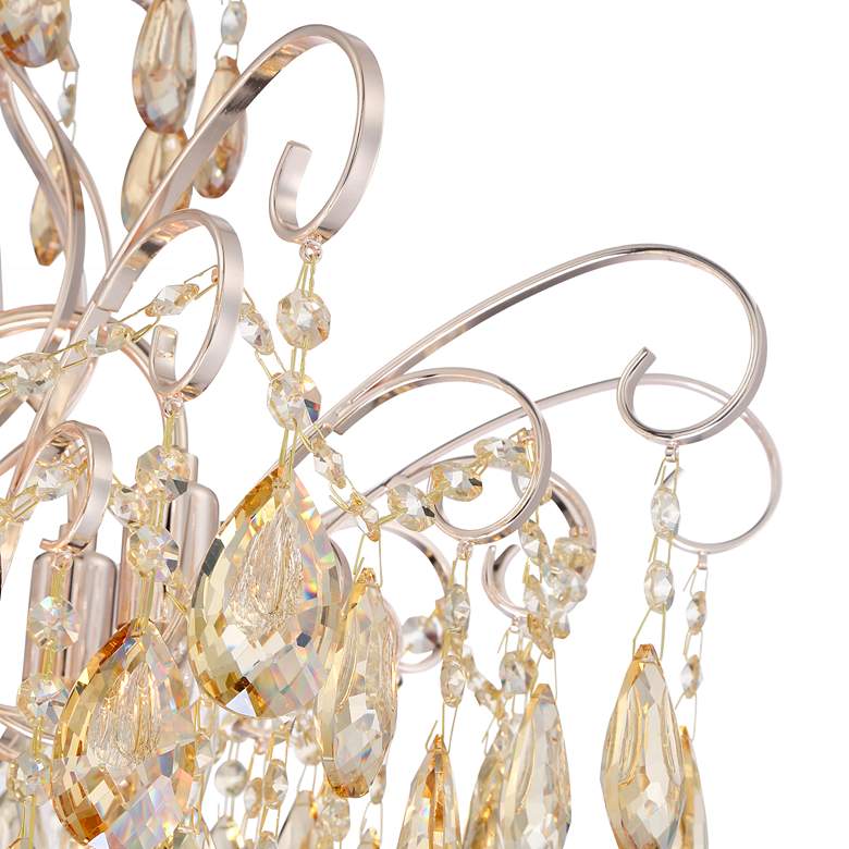 Image 3 Vienna Full Spectrum Mellie 24" Champagne Gold and Crystal Chandelier more views