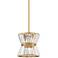 Vienna Full Spectrum Melwick 10" Soft Gold and Crystal Mini Pendant