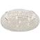 Vienna Full Spectrum Modern 15 1/2" Chrome Crystal LED Ceiling Light