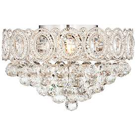 Image3 of Vienna Full Spectrum Moira 16" Wide Crystal Ceiling Light more views