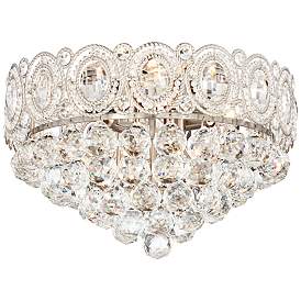 Image4 of Vienna Full Spectrum Moira 16" Wide Crystal Ceiling Light more views