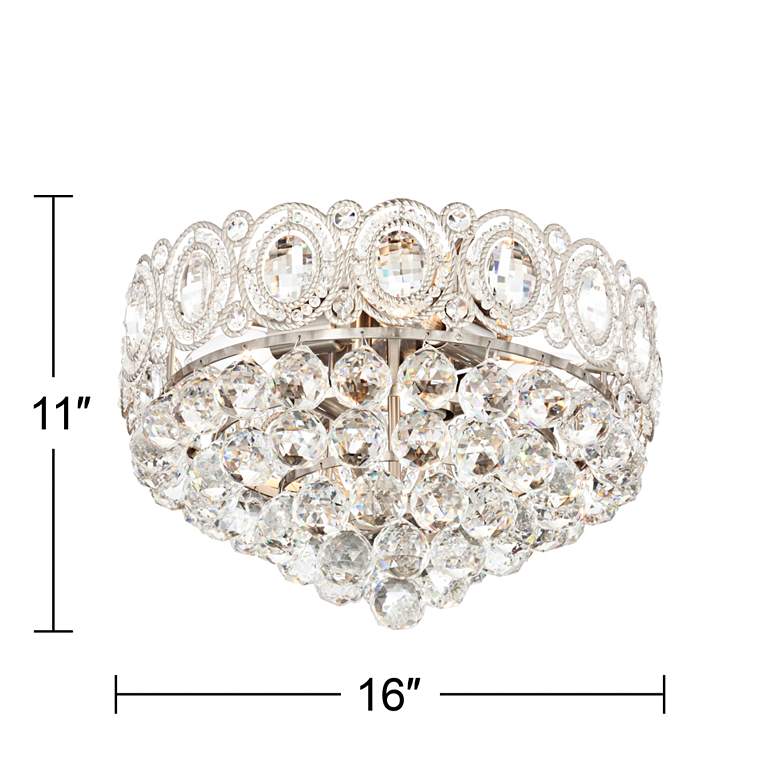 Image 6 Vienna Full Spectrum Moira 16" Wide Crystal Ceiling Light more views