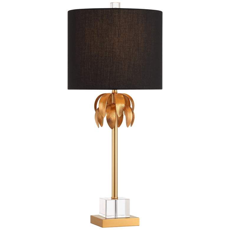 Image 2 Vienna Full Spectrum Monaco 27 1/2" High Crystal and Brass Table Lamp