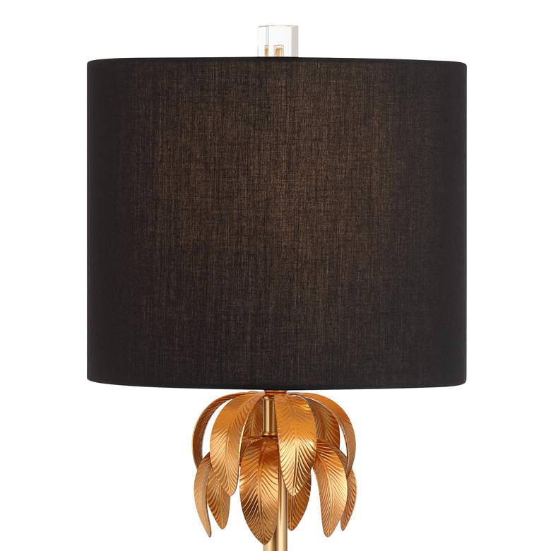 Image 3 Vienna Full Spectrum Monaco 27 1/2" High Crystal and Brass Table Lamp more views