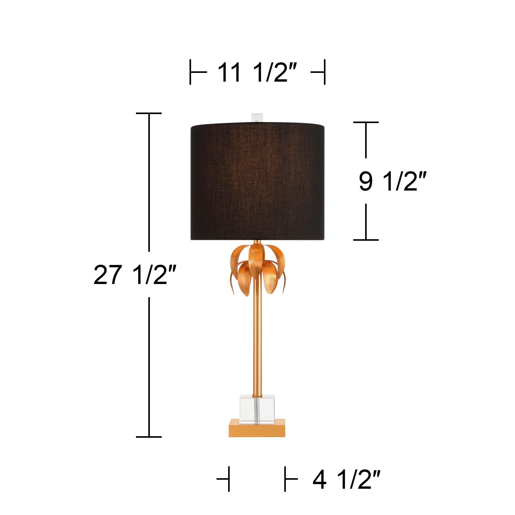 Vienna Full Spectrum Monaco 27 1/2" High Crystal and Brass Table Lamp