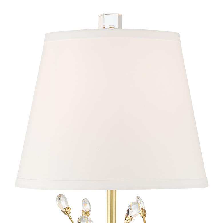 Image 4 Vienna Full Spectrum Moritz 21 1/2 inch Gold Branch and Crystal Table Lamp more views