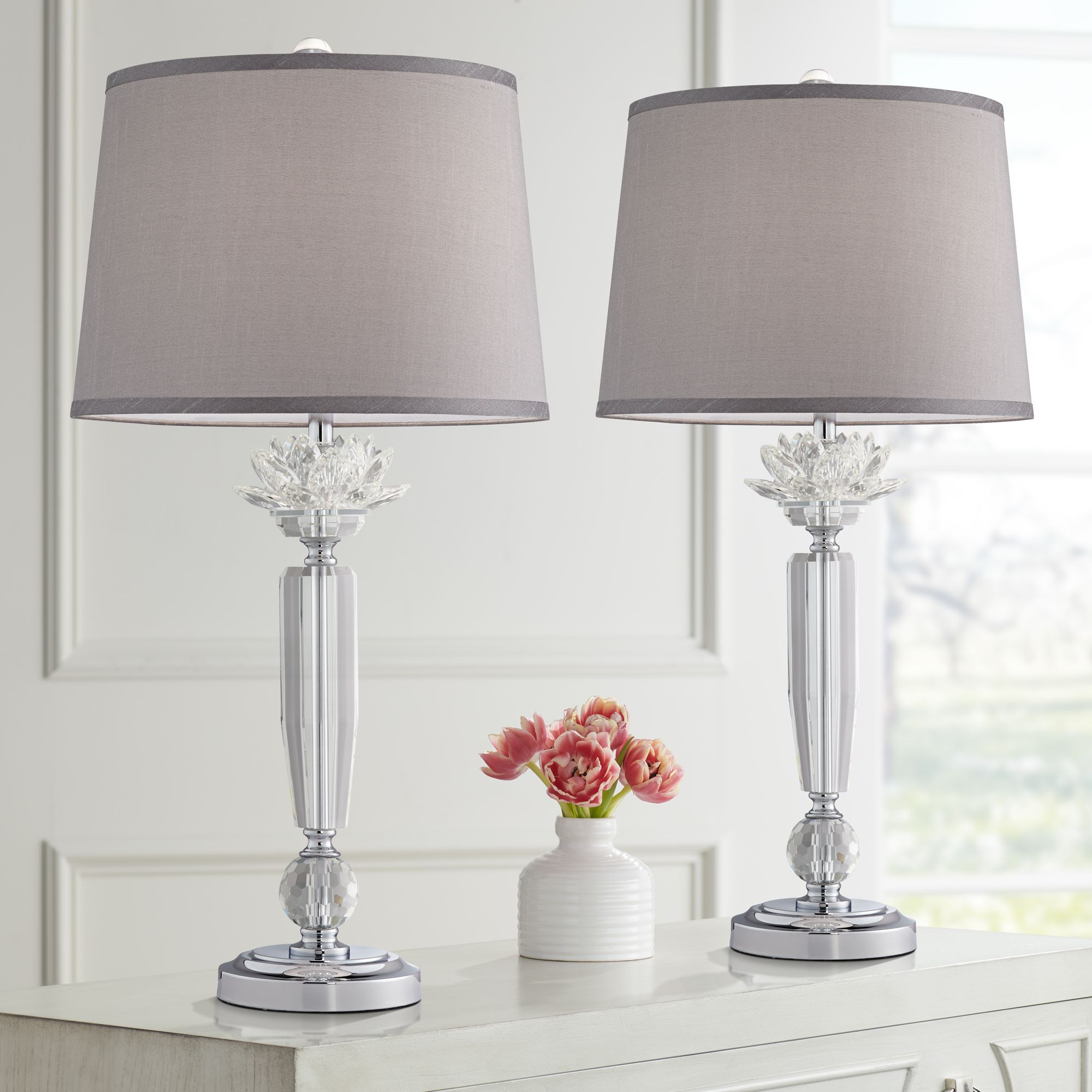 Lamps plus deals crystal table lamps