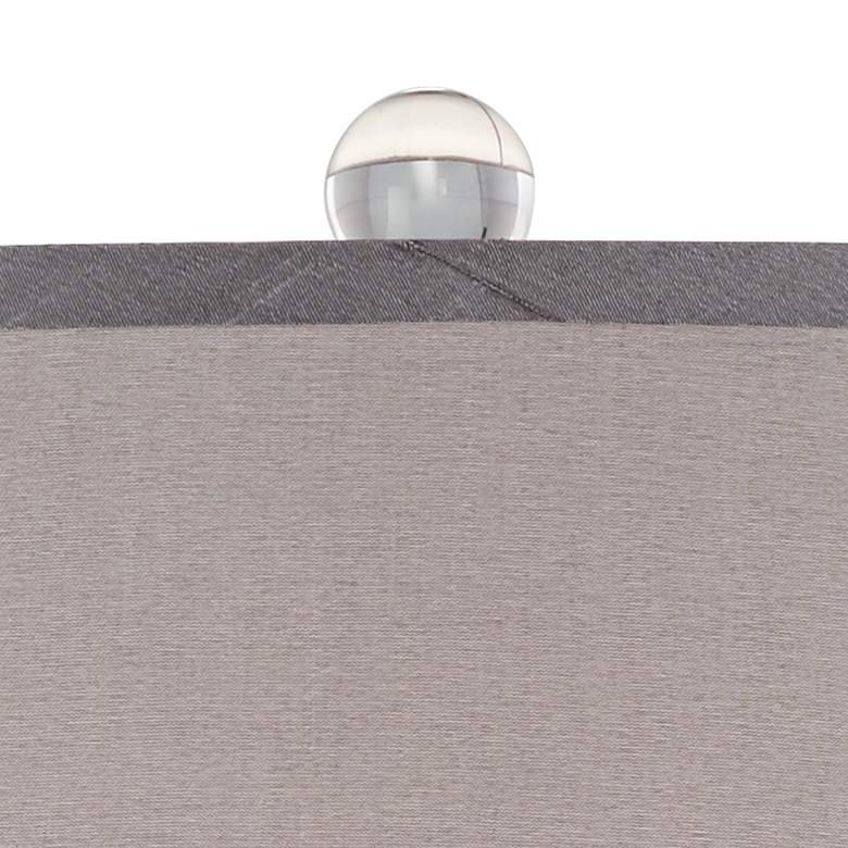 Image 3 Vienna Full Spectrum Olivia Crystal Table Lamp with Gray Shade more views