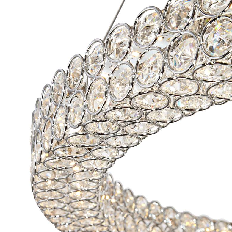 Image 4 Vienna Full Spectrum Perriello 27 1/2" Crystal Ring LED Chandelier more views