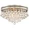 Vienna Full Spectrum Regina Nickel 15 1/4" Wide Crystal Ceiling Light