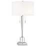 Vienna Full Spectrum Renee 30 1/2" Pull Chain Clear Crystal Table Lamp in scene