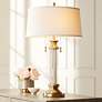 3_Vienna Full Spectrum Rolland 30" Brass and Crystal Lamp with Dimmer