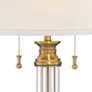 6_Vienna Full Spectrum Rolland 30" Brass and Crystal Lamp with Dimmer more views