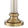 Watch A Video About the Vienna Full Spectrum Rolland Brass and Glass Column Table Lamp
