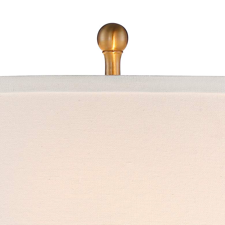 Image 3 Vienna Full Spectrum Rolland 30" Brass and Glass Table Lamps Set of 2 more views