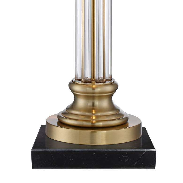Image 5 Vienna Full Spectrum Rolland 30" Crystal Lamp with Square Black Marble more views