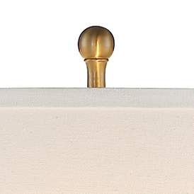 Image3 of Vienna Full Spectrum Rolland Brass and Crystal Column Lamp with Dimmer more views
