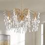 Watch A Video About the Rysa Warm Brass Crystal 9 Light Chandelier