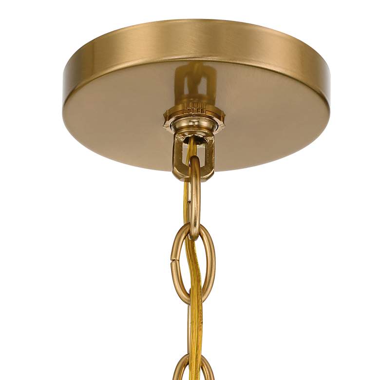 Image 5 Vienna Full Spectrum Rysa 30 1/2" Brass and Crystal 9-Light Chandelier more views