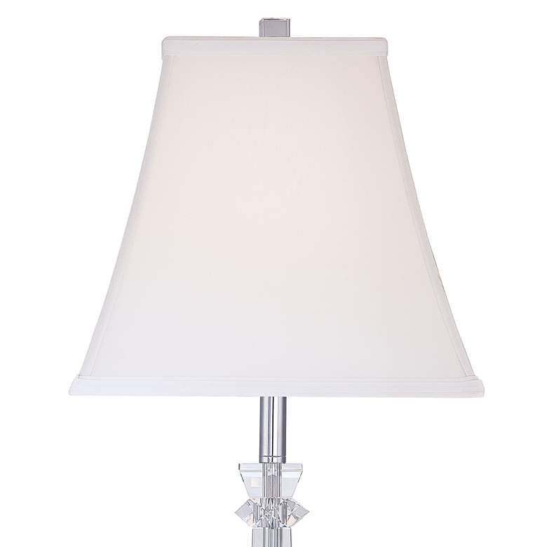 Image 3 Vienna Full Spectrum Sannes 25" Crystal Column Table Lamps Set of 2 more views