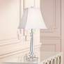 Vienna Full Spectrum Sannes 25" Crystal Column Table Lamps Set of 2