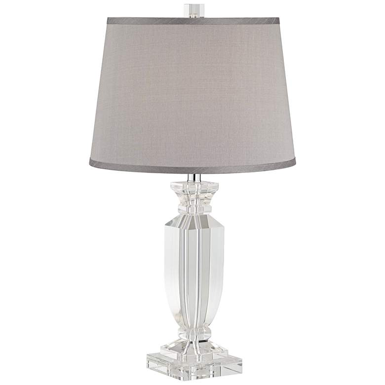 Image 2 Vienna Full Spectrum Sherry 25 inch Clear Crystal Table Lamp with Dimmer