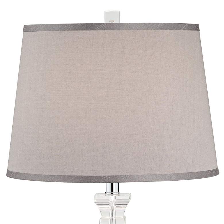 Image 4 Vienna Full Spectrum Sherry 25 inch Clear Crystal Table Lamp with Dimmer more views